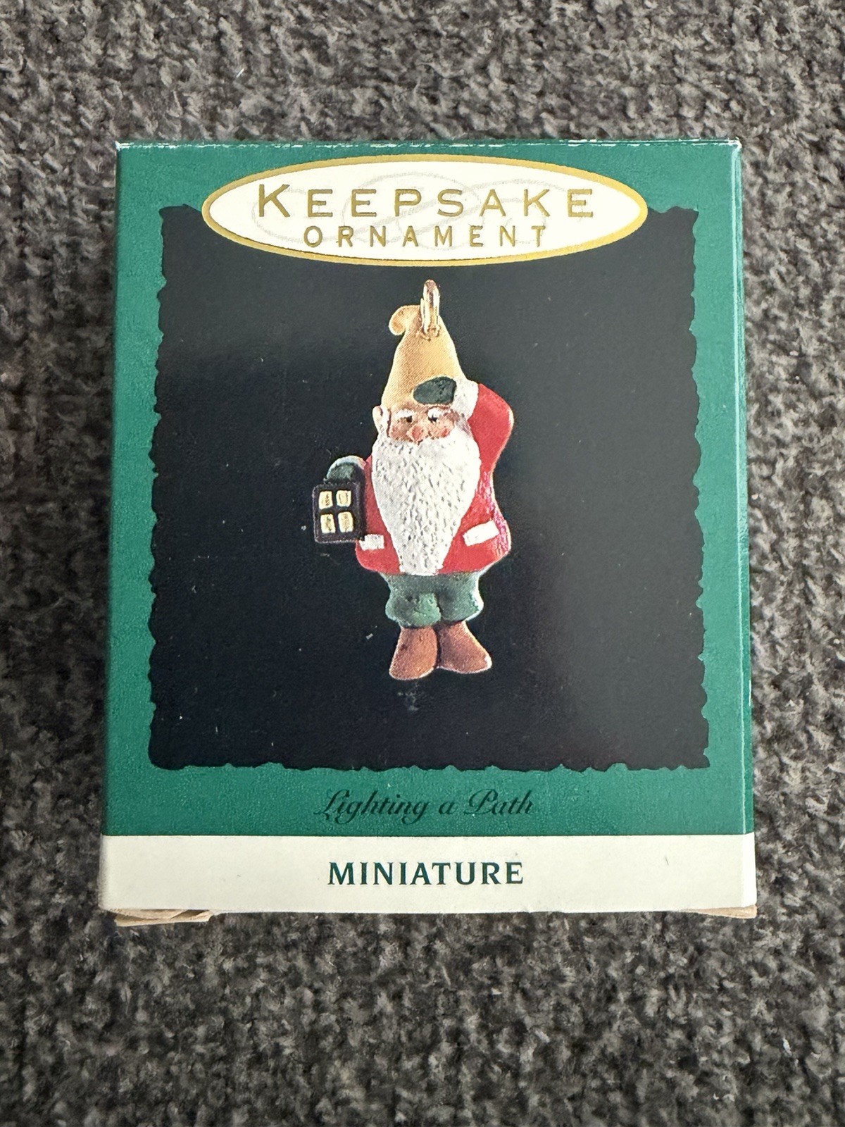Hallmark Keepsake Ornament Miniature 1993 Lighting A Path Hallmark Keepsake Ornament Miniature 1993 Lighting A Path