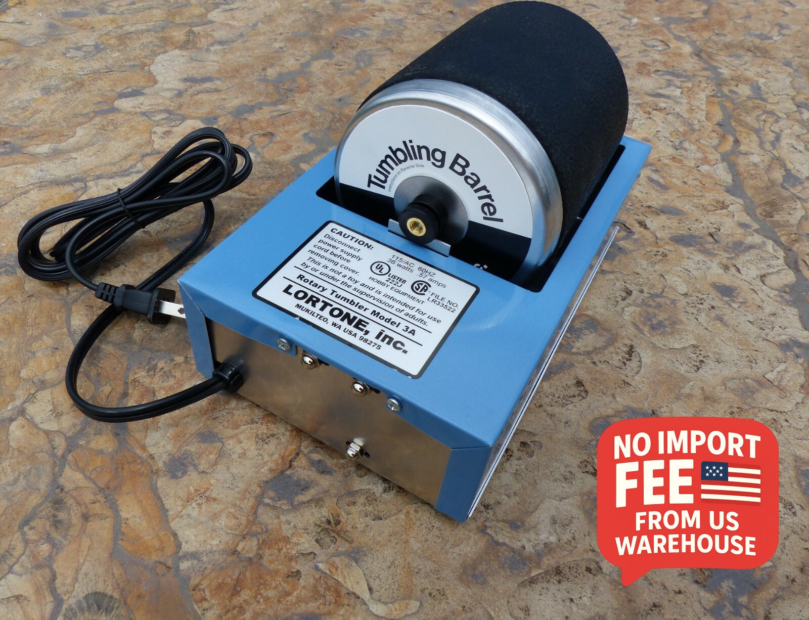 Lortone 3A Rock Tumbler - Manufactured by Covington -  - USA Made