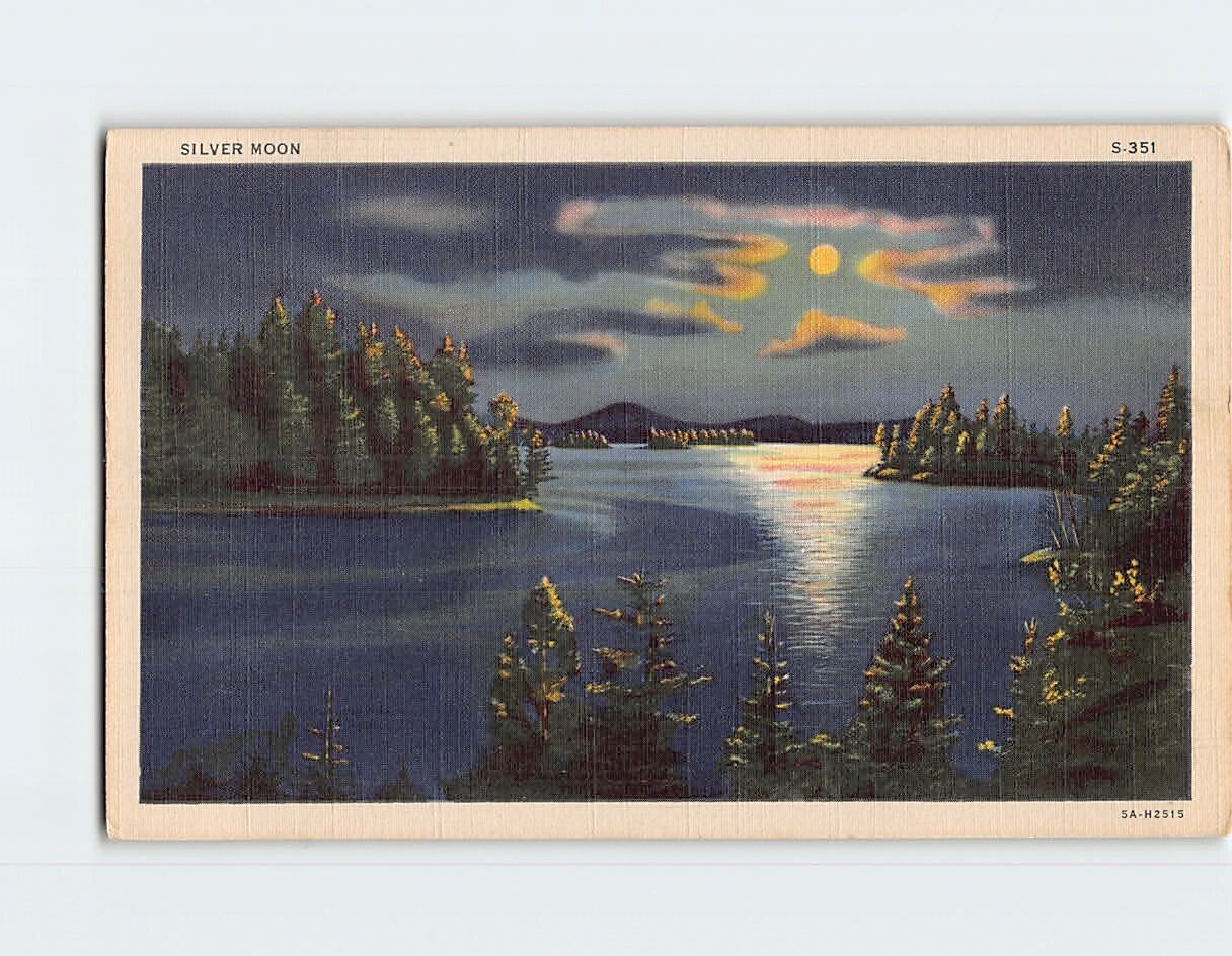 Postcard Silver Moon USA