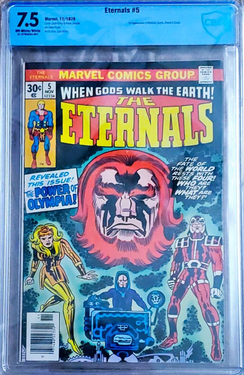 Eternals 5 CBCS 7.5 Jack Kirby/Frank Giacoia Classic Cover 