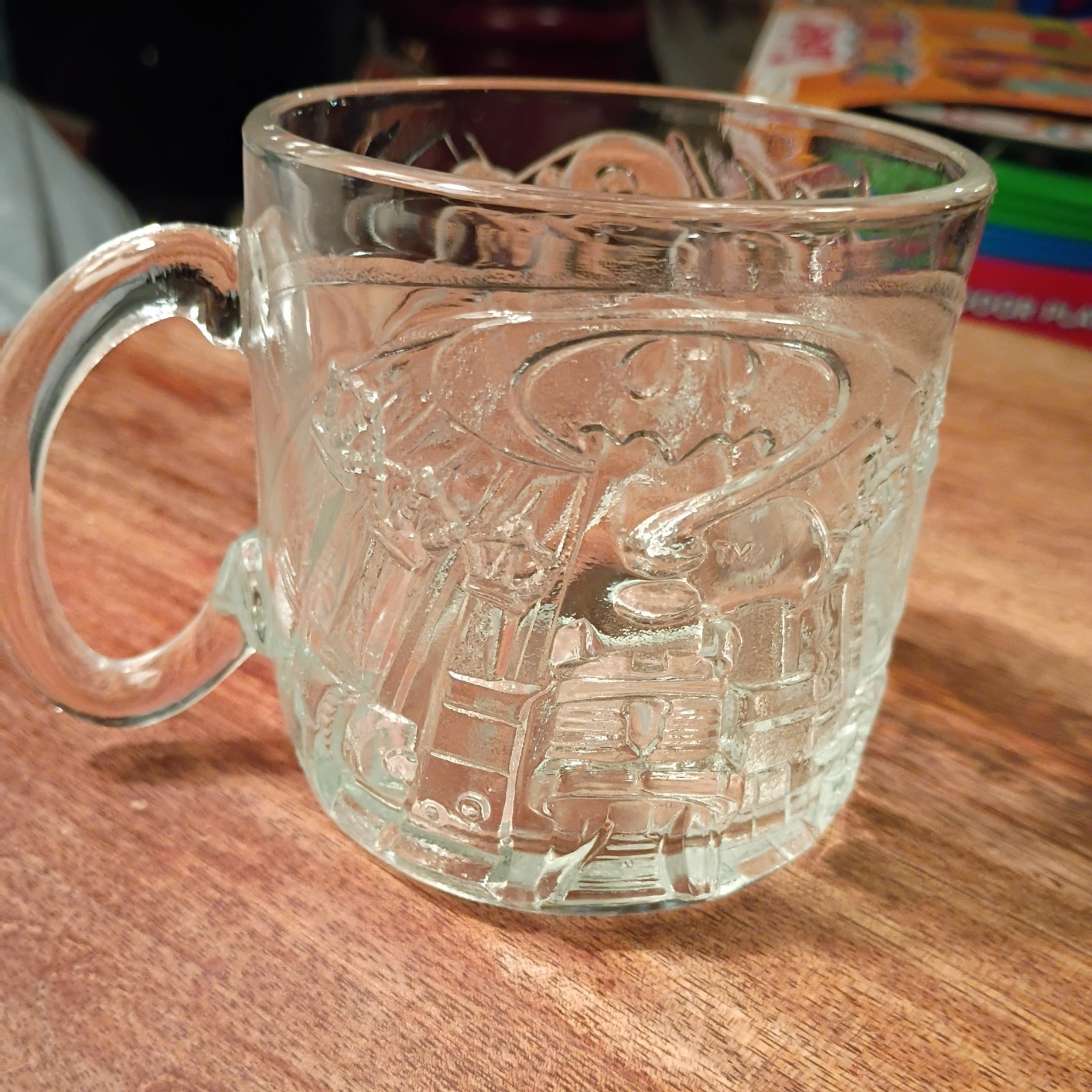 VTG 1995 McDonalds The Riddler Glass Mug From Batman Forever