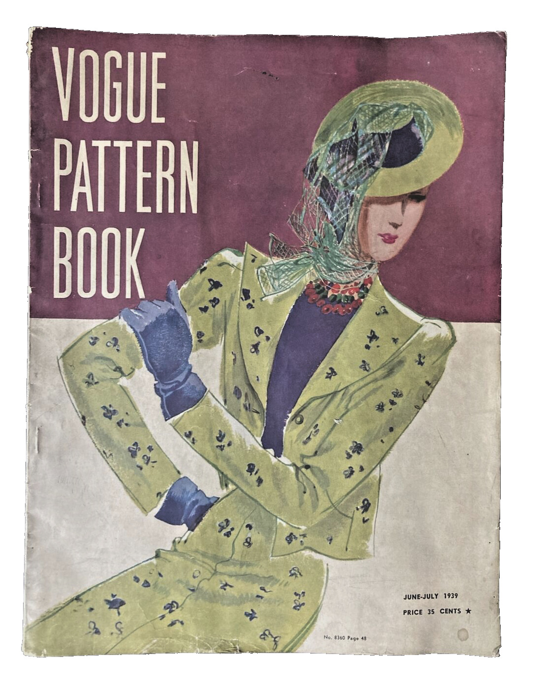 June-July 1939 VINTAGE VOGUE PATTERN BOOK_ART DECO Magazine