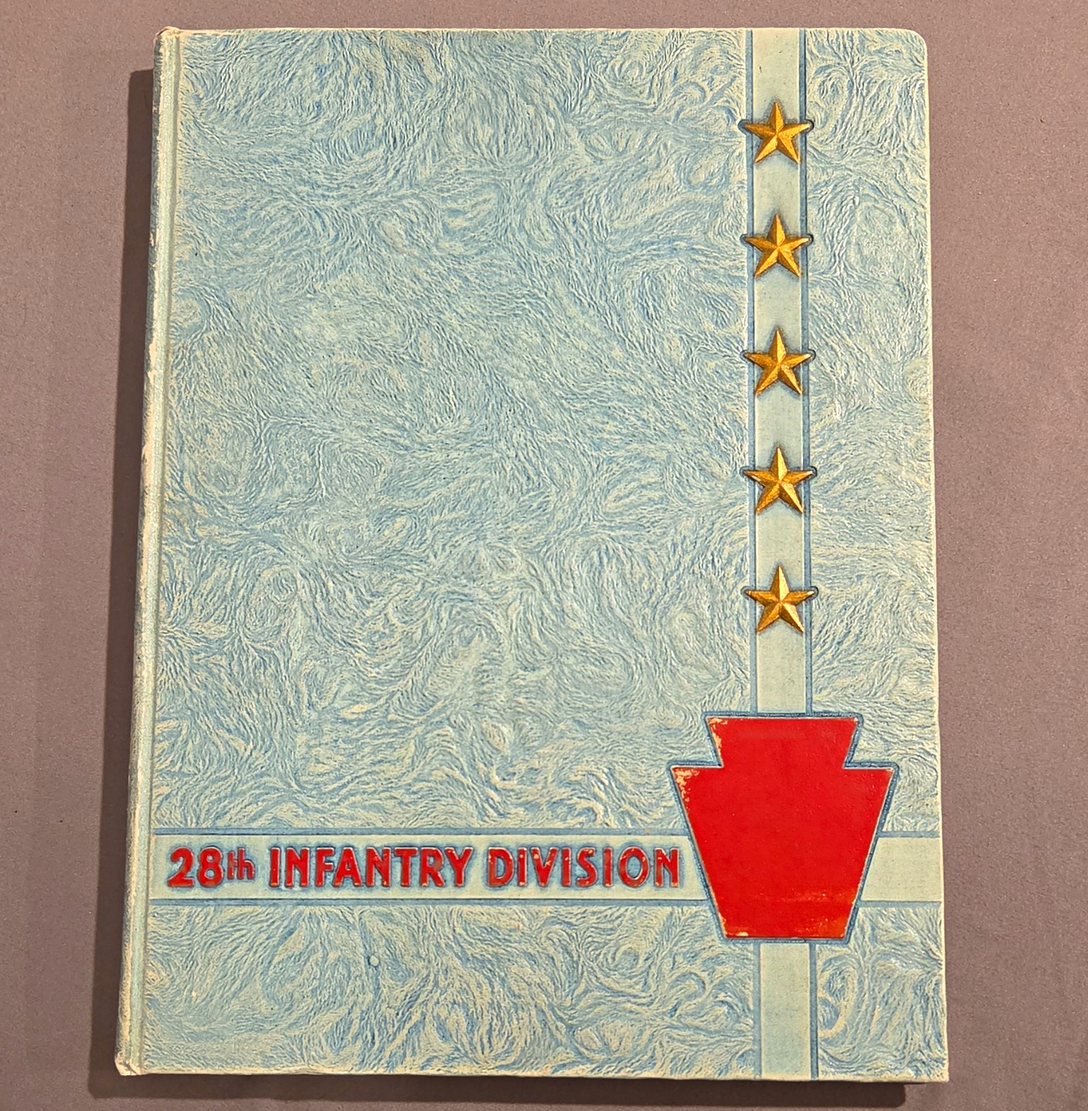 28th Infantry Division WWII Historical & Pictorial Review Hardcover Book, US