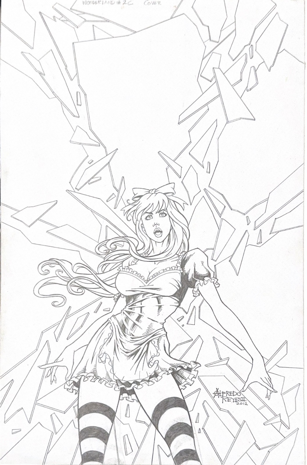 Original  Zenescope : GFT / Wonderland # 2 C / Artist : Alfredo Reyes