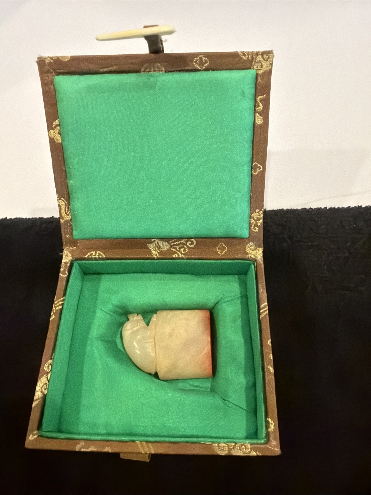 Vintage Pig Stamp Inbox, Stone