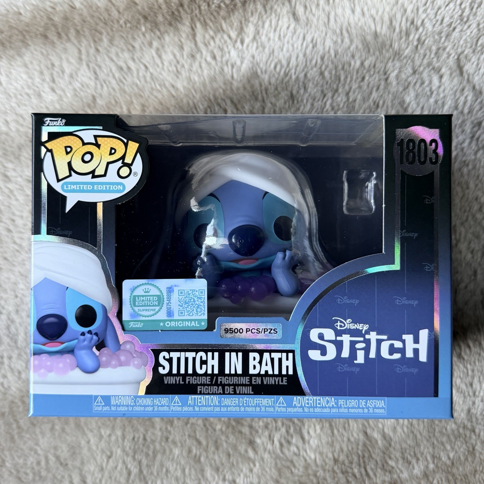 Stitch In Bath Funko Pop #1803 LE 9500 Pieces Lilo & Stitch