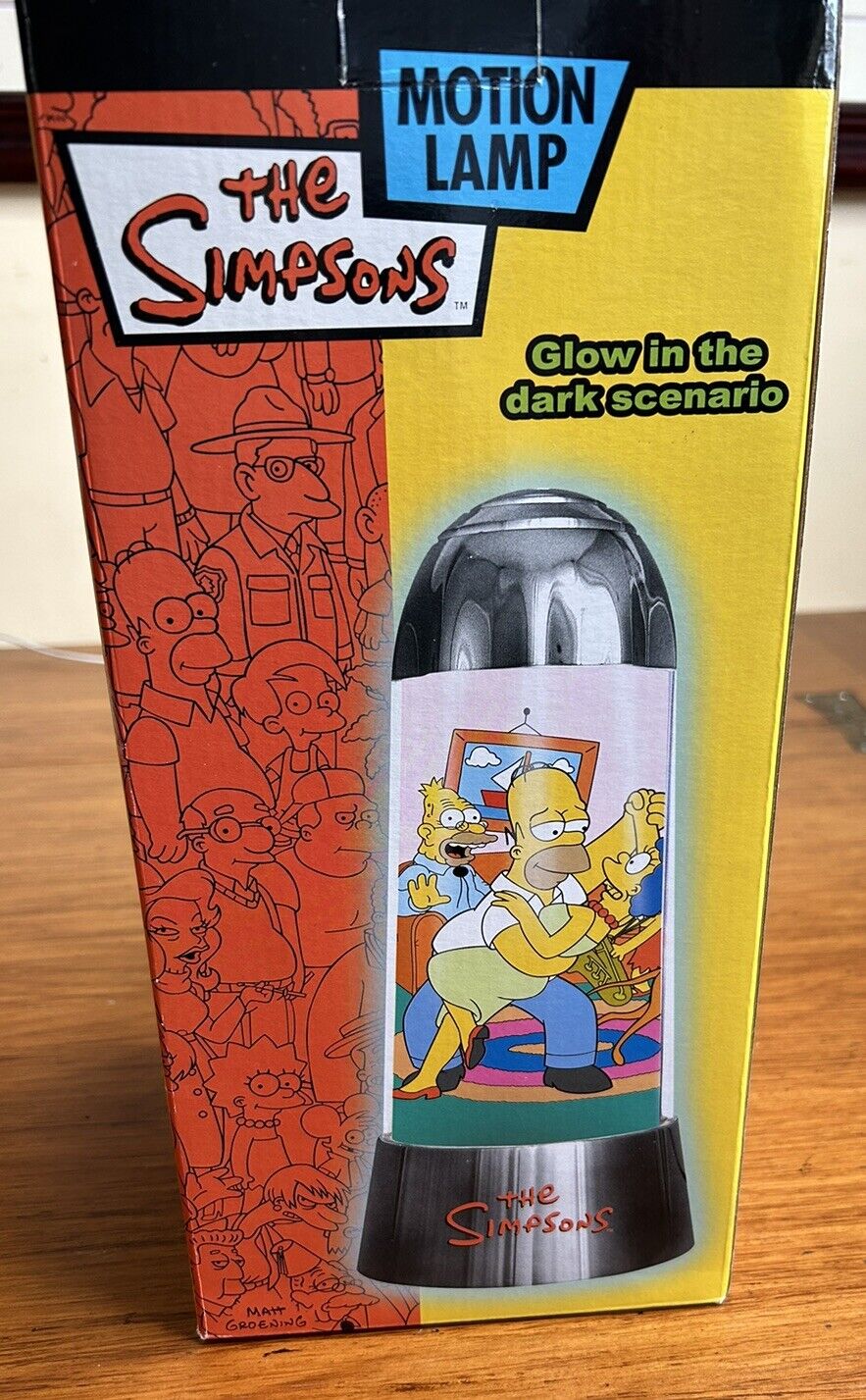 The Simpsons Motion Lamp Glow In The Dark Scenario Vintage 2002 New In Box