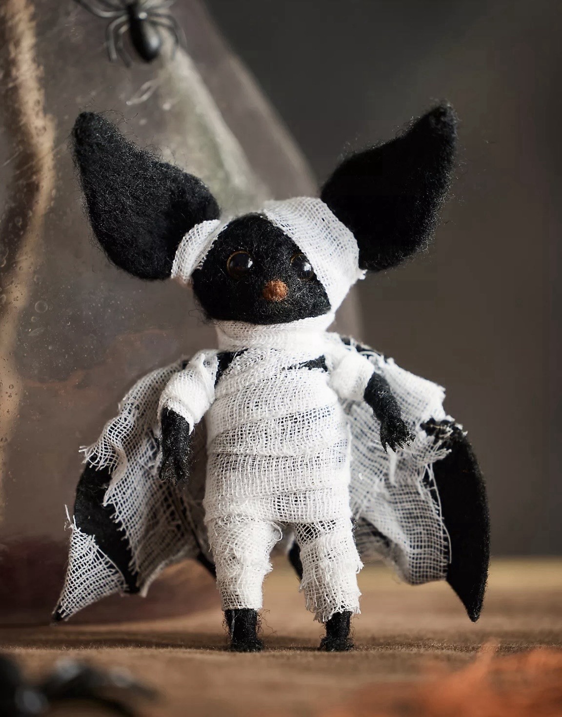 Anthropologie Terrain Halloween Baby Batson Felt Mummy Figure Ornament NIB