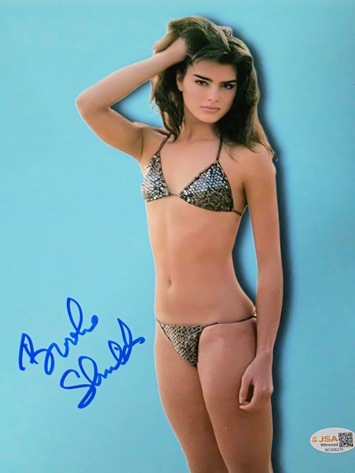 Brooke Shields Authentic Signed In-Person 8x10 Color Photo with JSA COA
