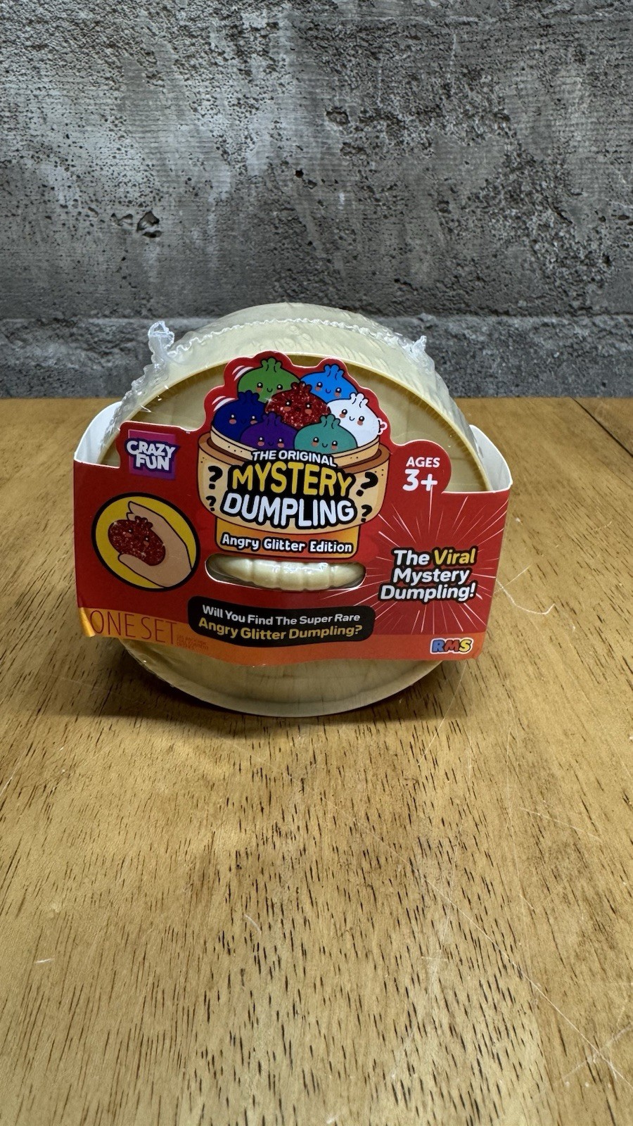 NEW RMS CRAZY FUN Mystery Squishy Dumpling ANGRY GLITTER Edition NEW SEALED NEW RMS CRAZY FUN Mystery Squishy Dumpling ANGRY GLITTER Edition NEW SEALED