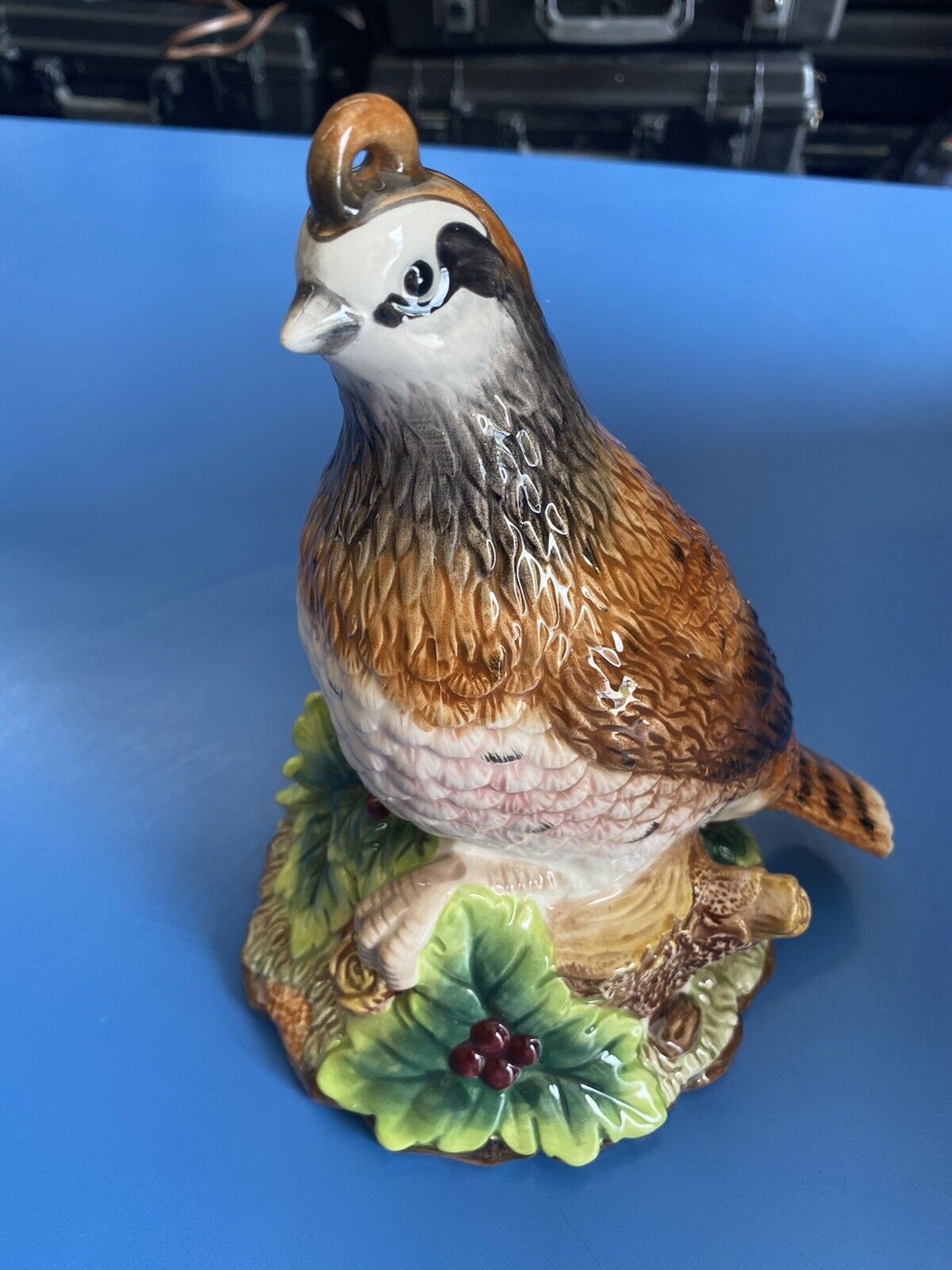 RARE Retired Porcelain Andrea by Sadek Quail Bird Figurine # 61414 BIrds