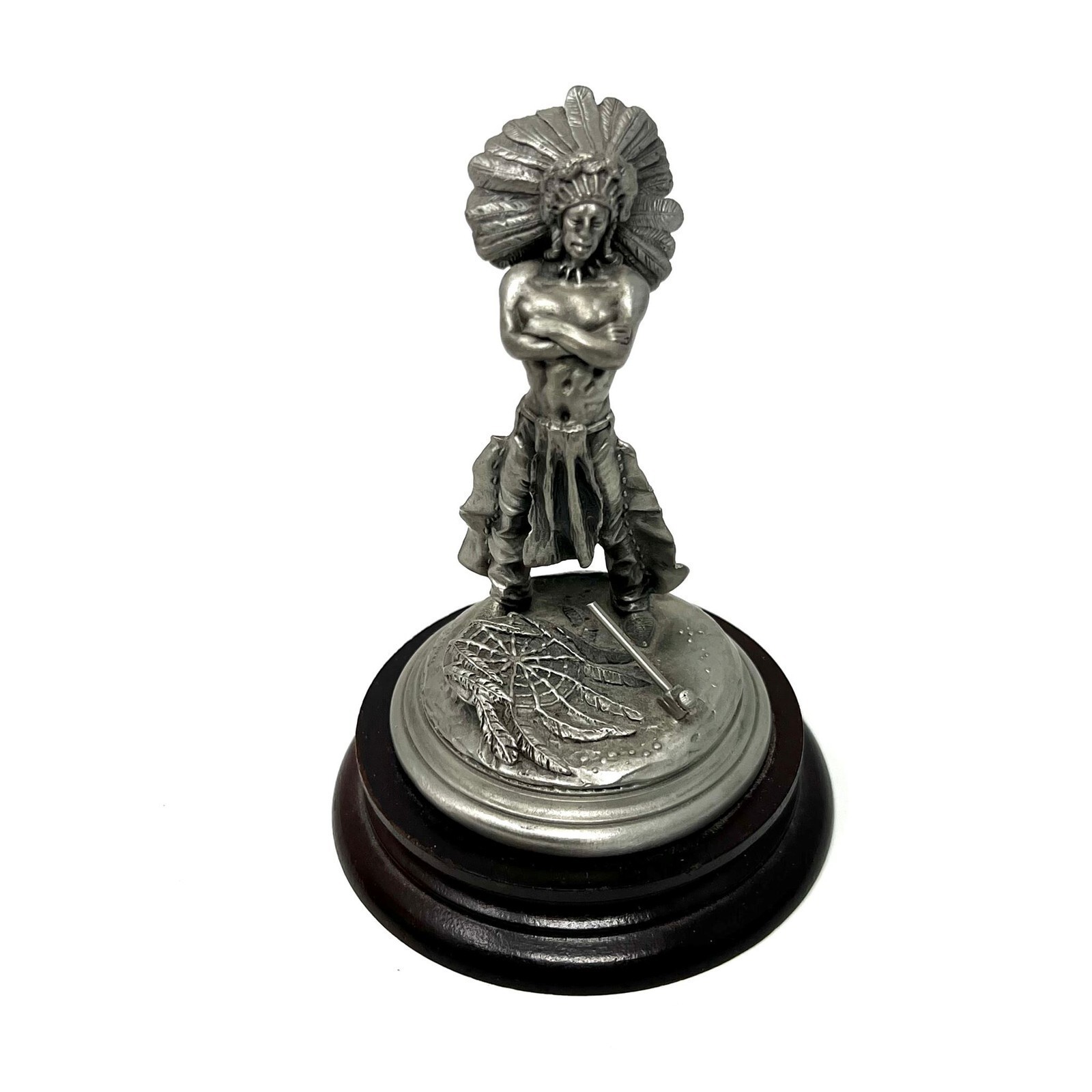 1981 Chilmark Fine Pewter Sioux War Chief LE # 686/2500 Signed Don Polland