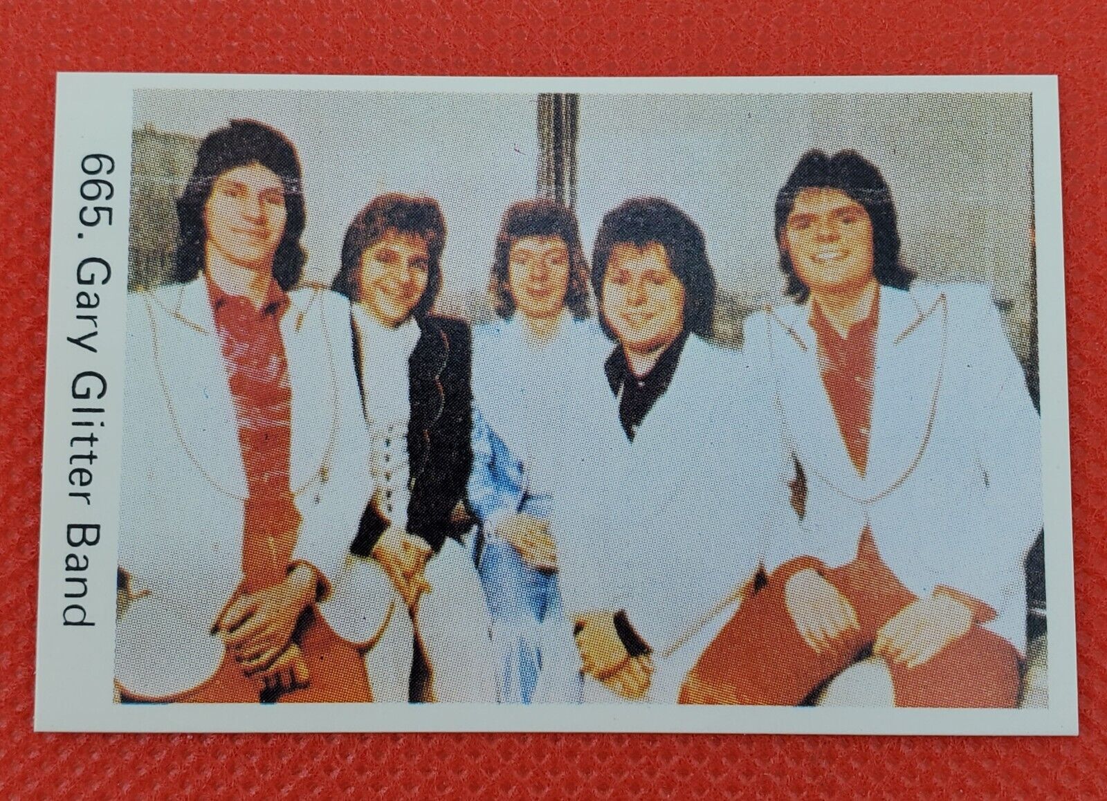 Gary Glitter Band 1978 #665 Card Swedish Samlarsaker Fresh from the pack
