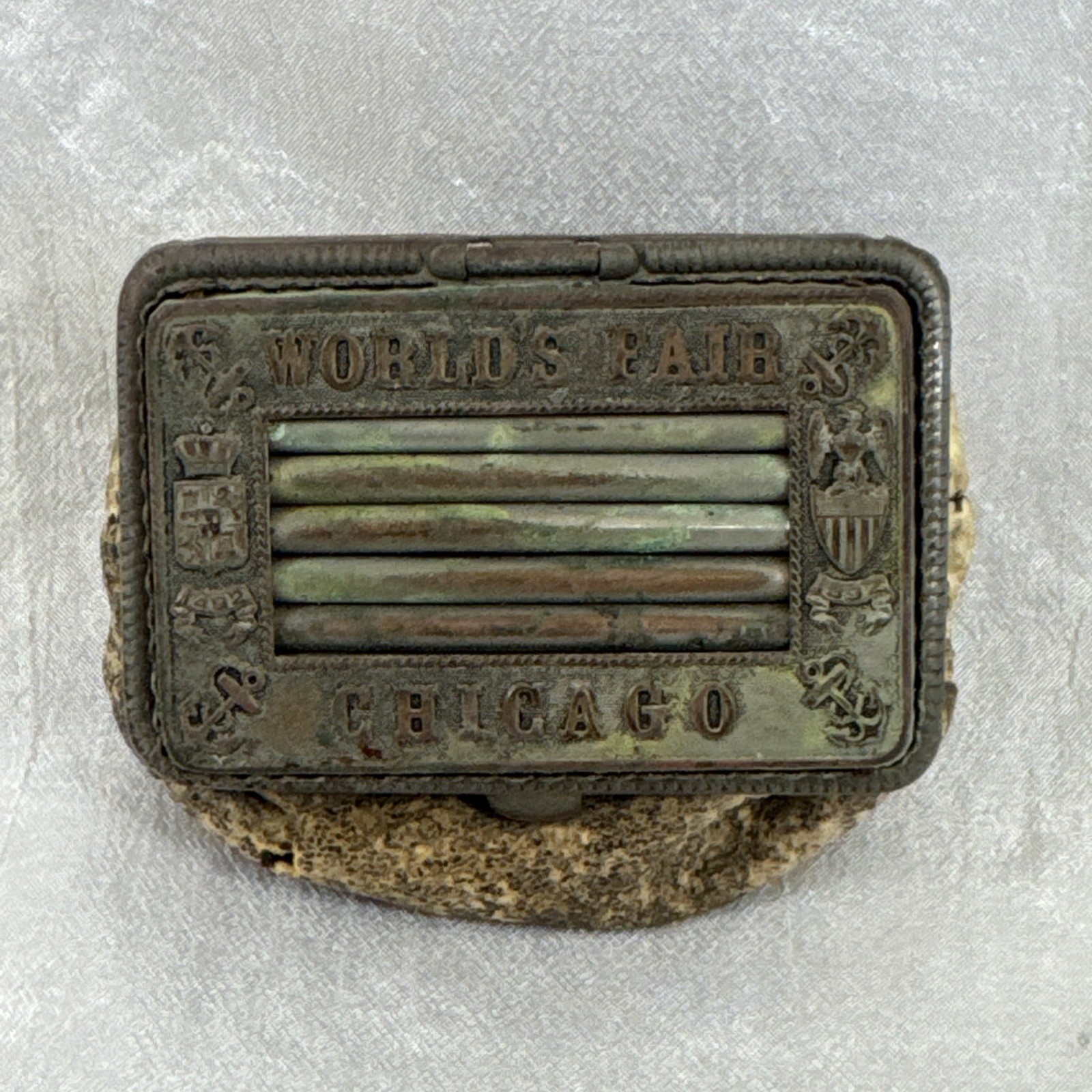 Antique 1893 Chicago Worlds Fair Coin Purse