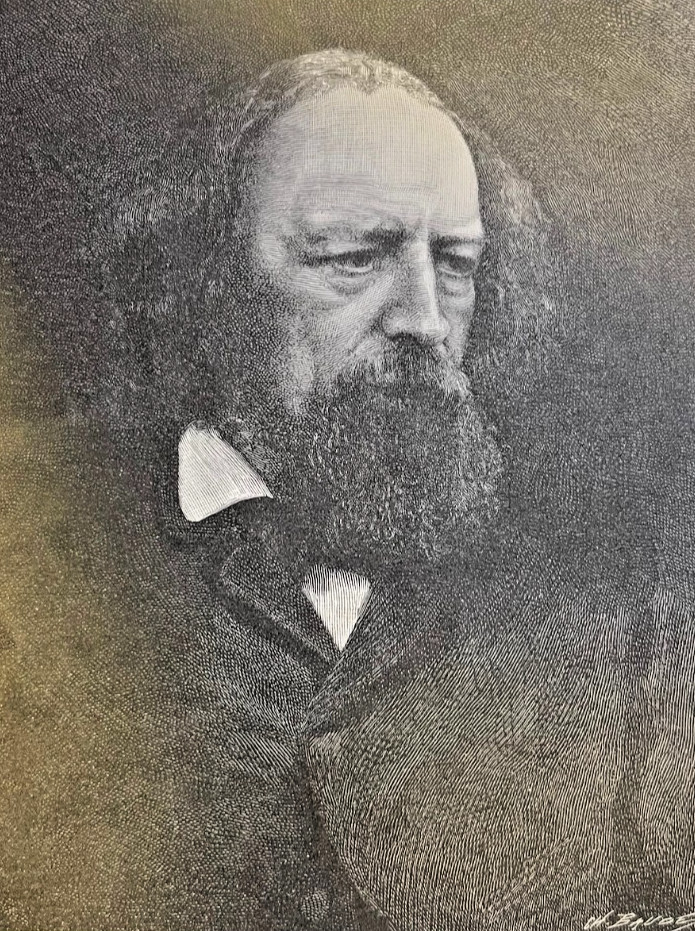 1883 Poet Alfred Lord Tennyson illustrated