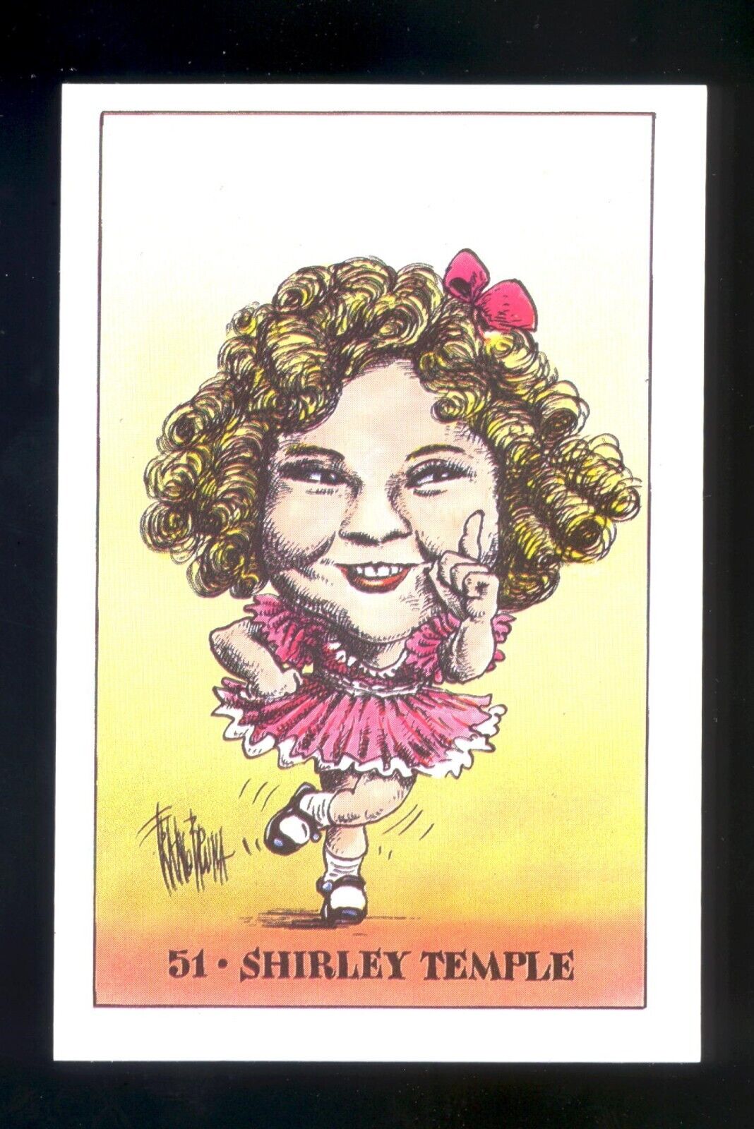 Shirley Temple Trading Card 1971 Once Upon a Time Hollywood Franco Bruna
