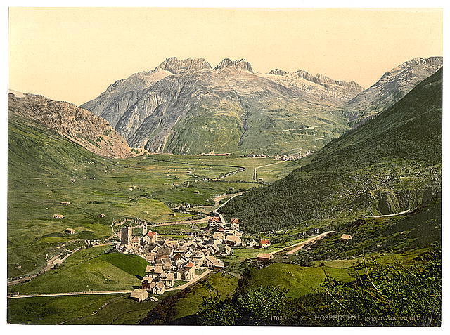 Hospenthal Andermatt Switzerland c1900 OLD PHOTO Hospenthal Andermatt Switzerland c1900 OLD PHOTO
