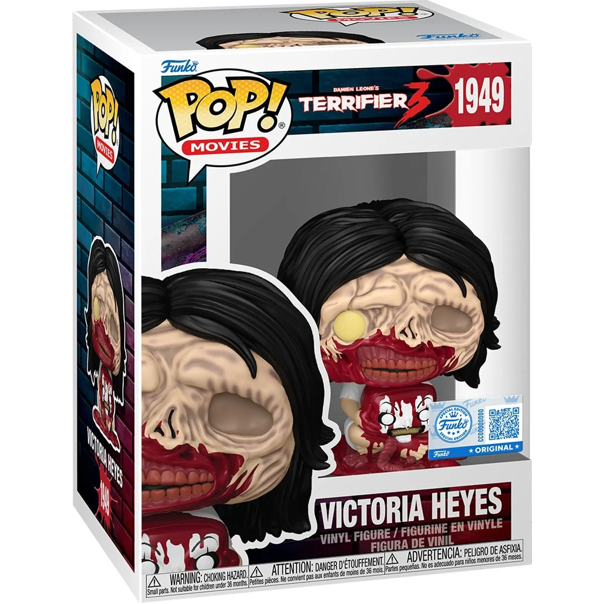 Funko Pop Terrifier 3 Victoria Heyes Vinyl Figure #1949 EE Exc. W/Protector