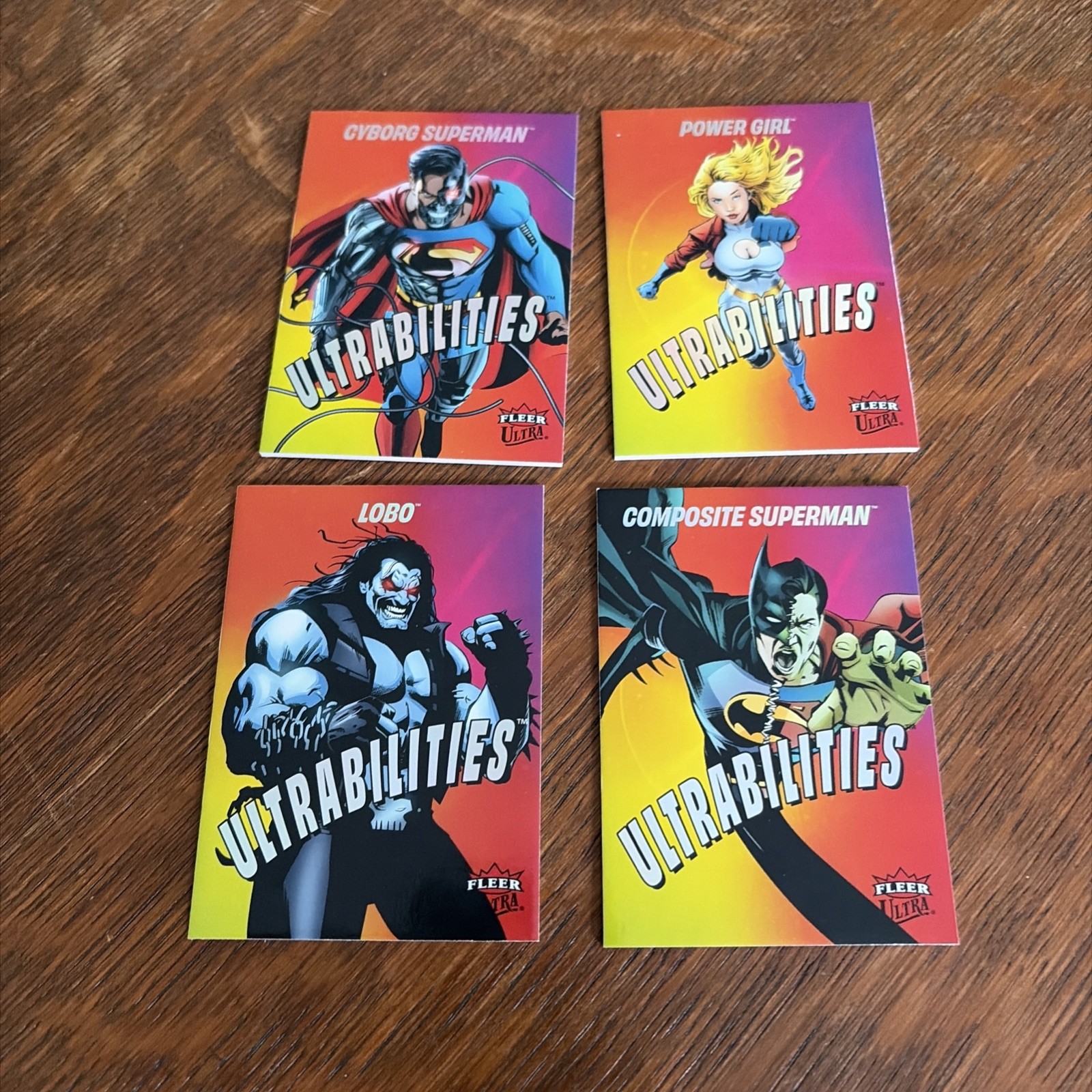 2026 Fleer Ultra Superman Lot of 4 Ultrabilities Cards