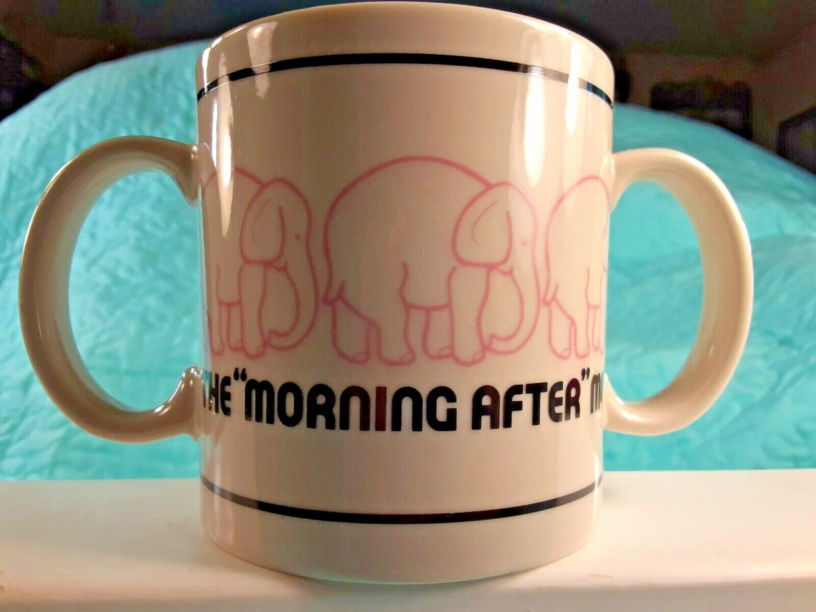 Vintage PINK ELEPHANT Mug \