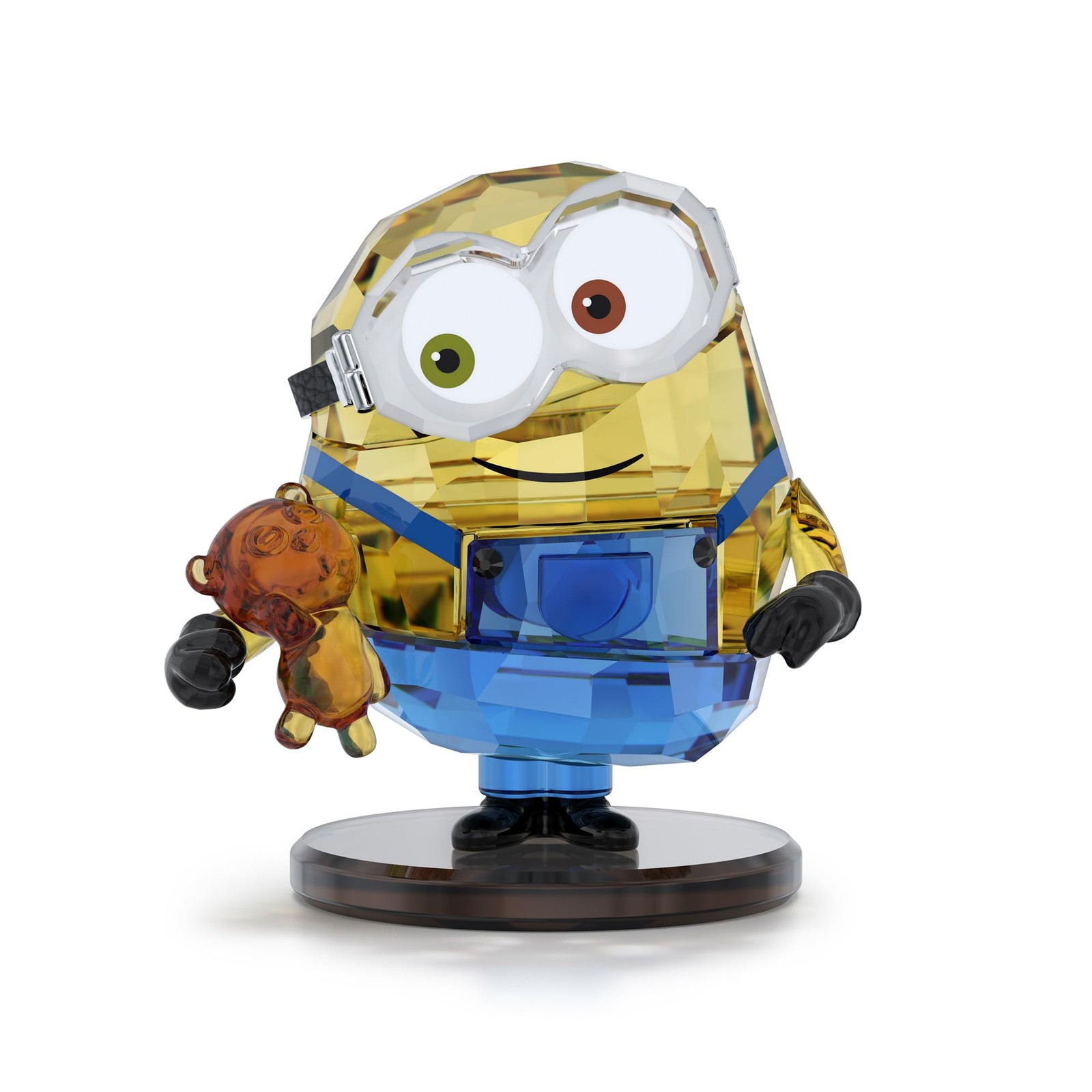 Swarovski Minions Bob Crystal Figurine with Tim Teddy Bear Collectible 5692027