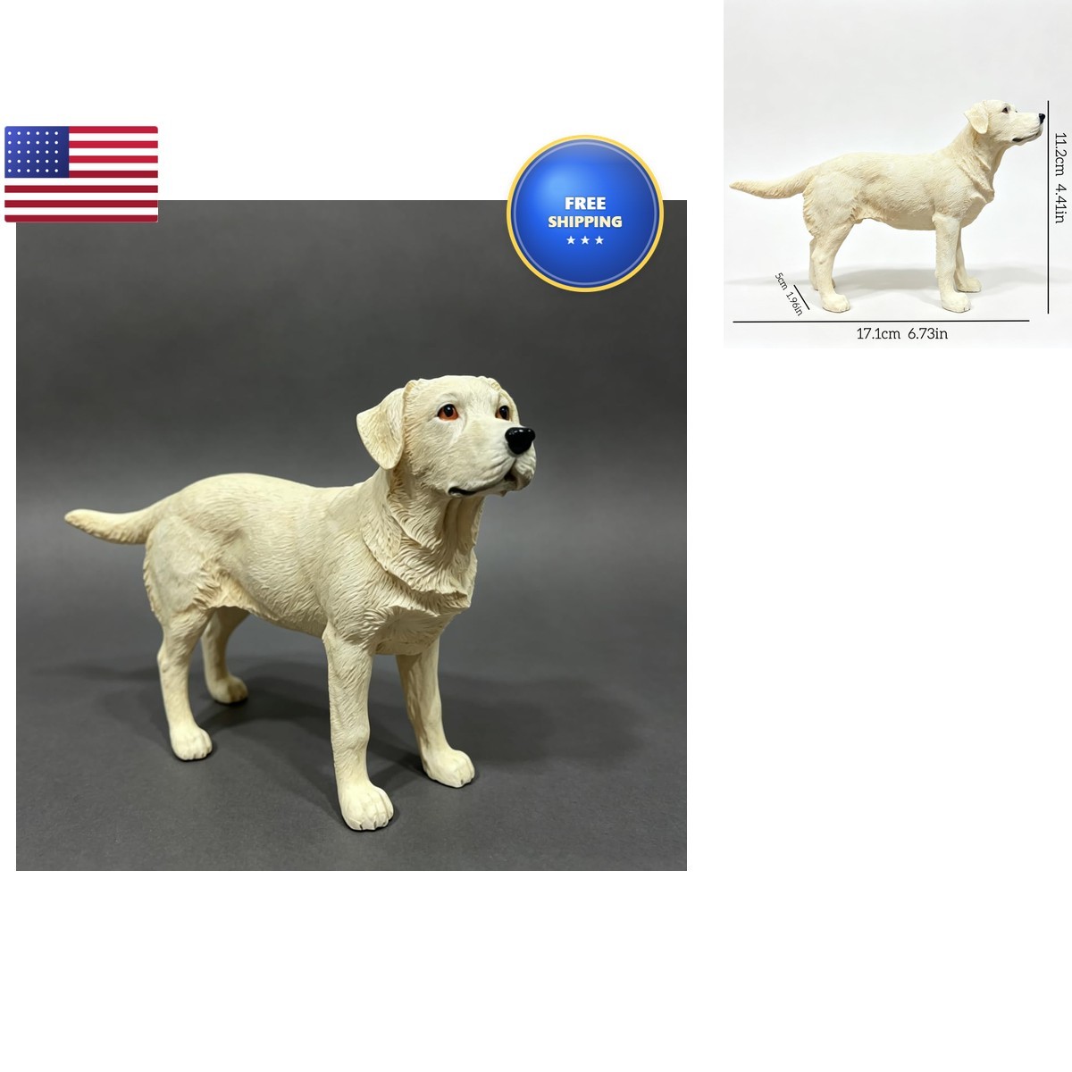 Artgenius Labrador101 Yellow Labrador Retriever Figurine Statue Decor Artgenius Labrador101 Yellow Labrador Retriever Figurine Statue Decor