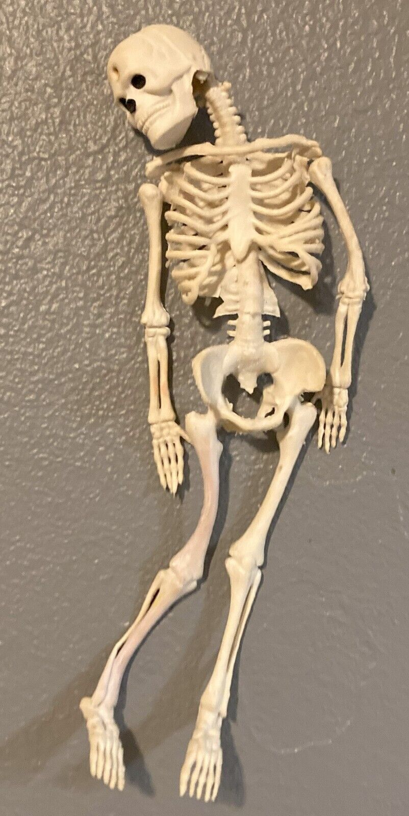 Vintage Rubber  Skeleton Halloween 1980's Jiggler 12”