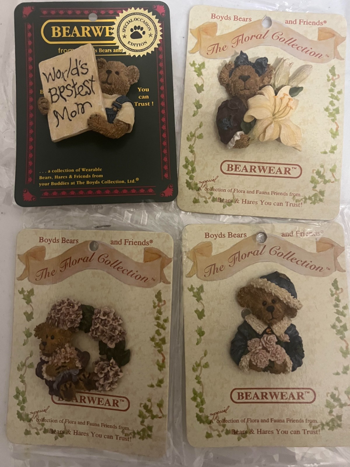 Boyds Bears & Friends Bearwear & The Floral Collection. Great for Mother\'s Day