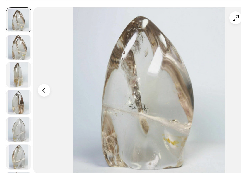 4pcs Beautiful   Natural Smoky Citrine Quartz Crystal