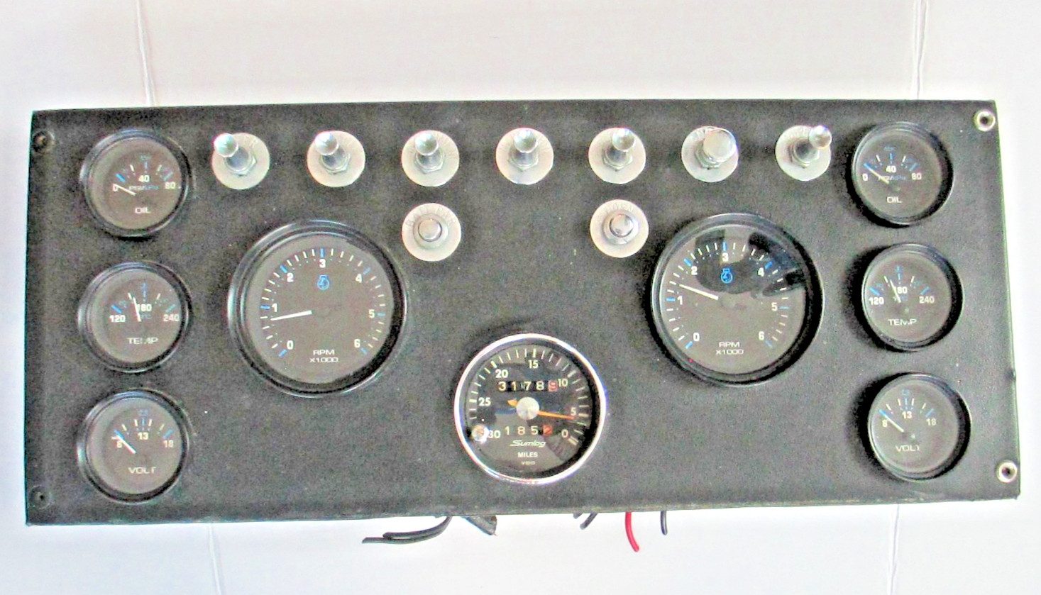 Vintage Chris Craft Dashboard with Non-CC Gauges Boat Marine         BSMT