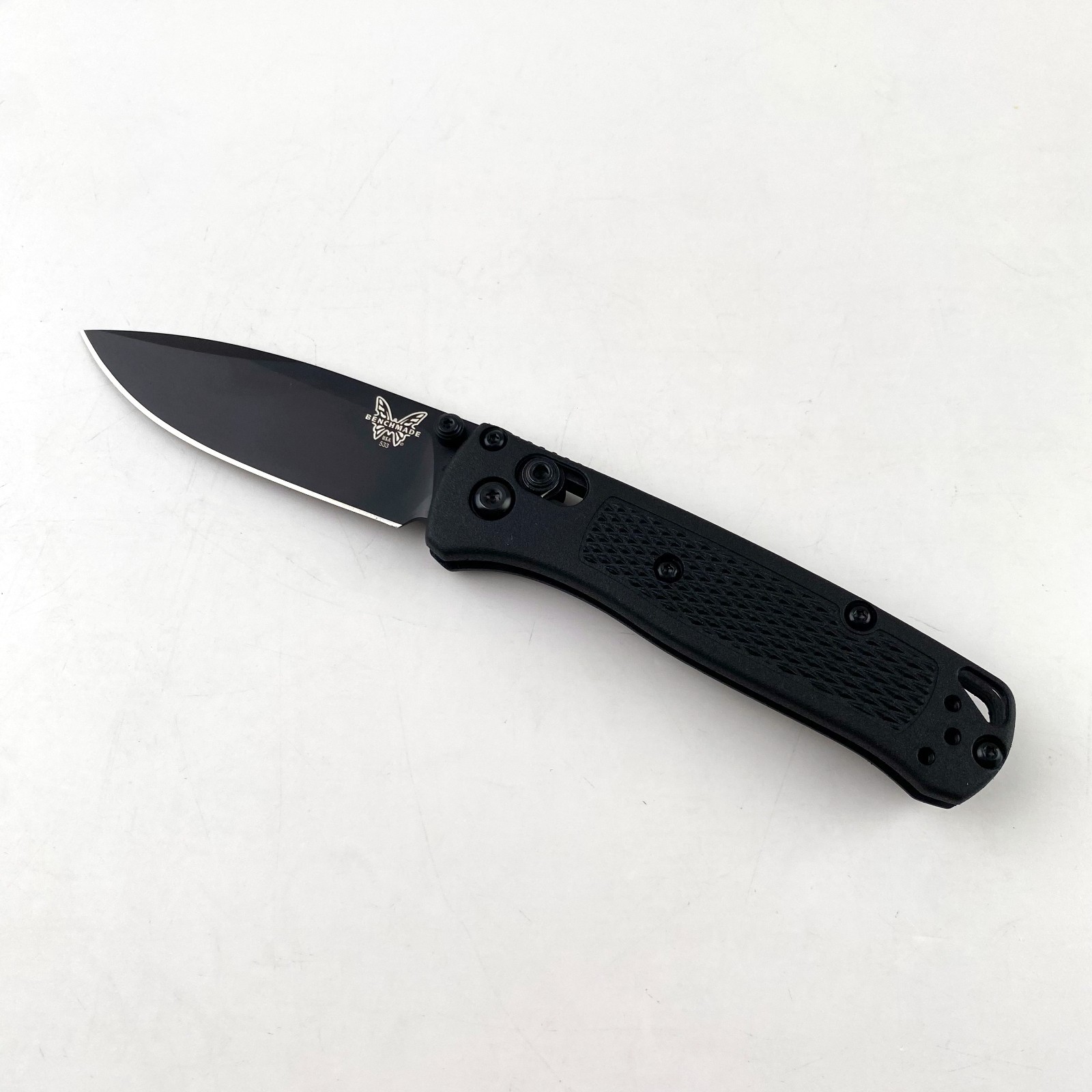 Benchmade 535BK-2 Mini Bugout Knife Black CF-Elite Handle S30V Folding Knife