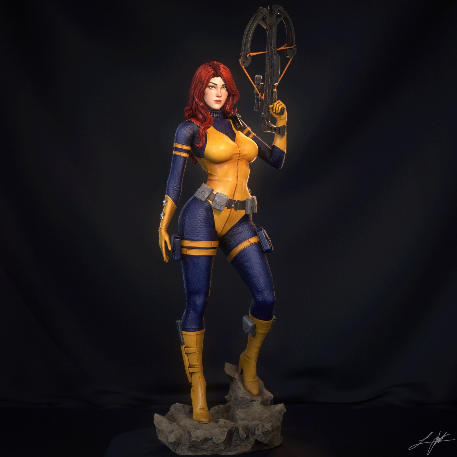Scarlett | G.I. Joe | 1/6 Scale Resin Kit | Abe3D
