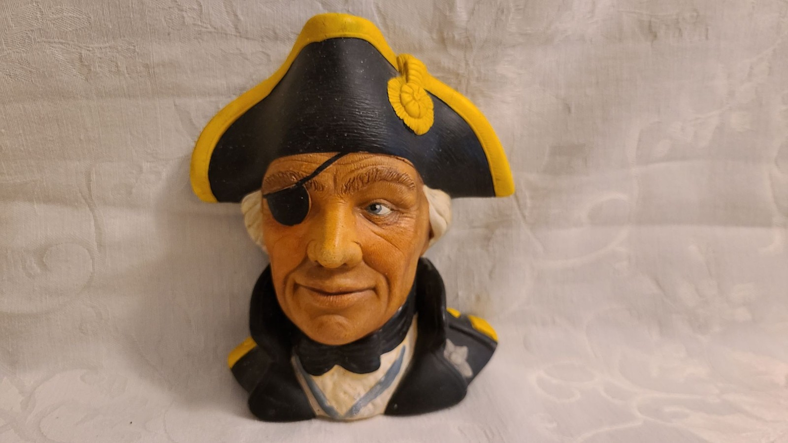 Vintage Bossons Chalkware Head British Admiral Lord Horatio Nelson Wall Plaque