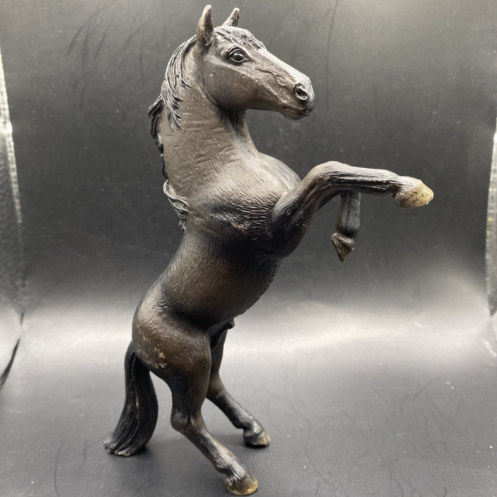 Schleich Horse Rearing Black Mustang Stallion 13624 Retired 2006 Figure Rare