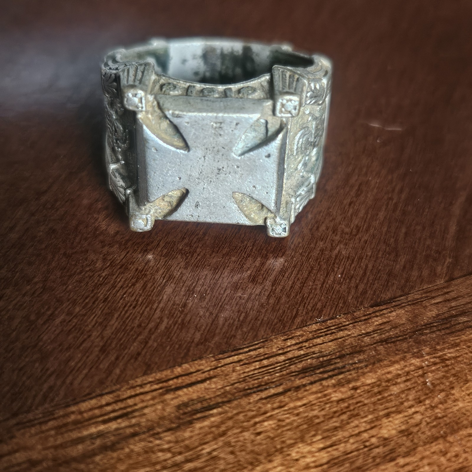 1940's GRMN Iron Cross Ring Size 11. 12.59 Grams