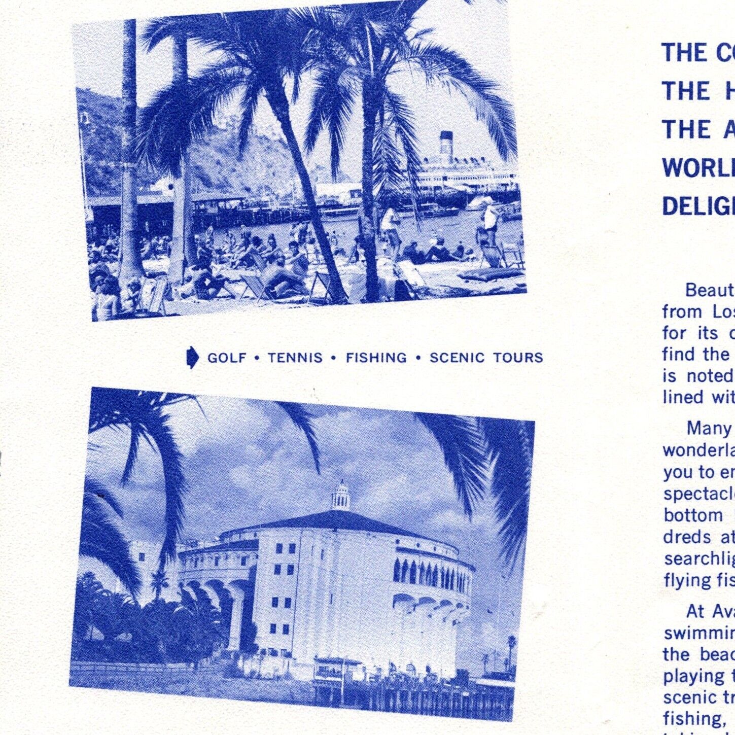 1950s Hotel El Rancho Escondido Resort 145 Marilla Avenue Avalon Catalina Island