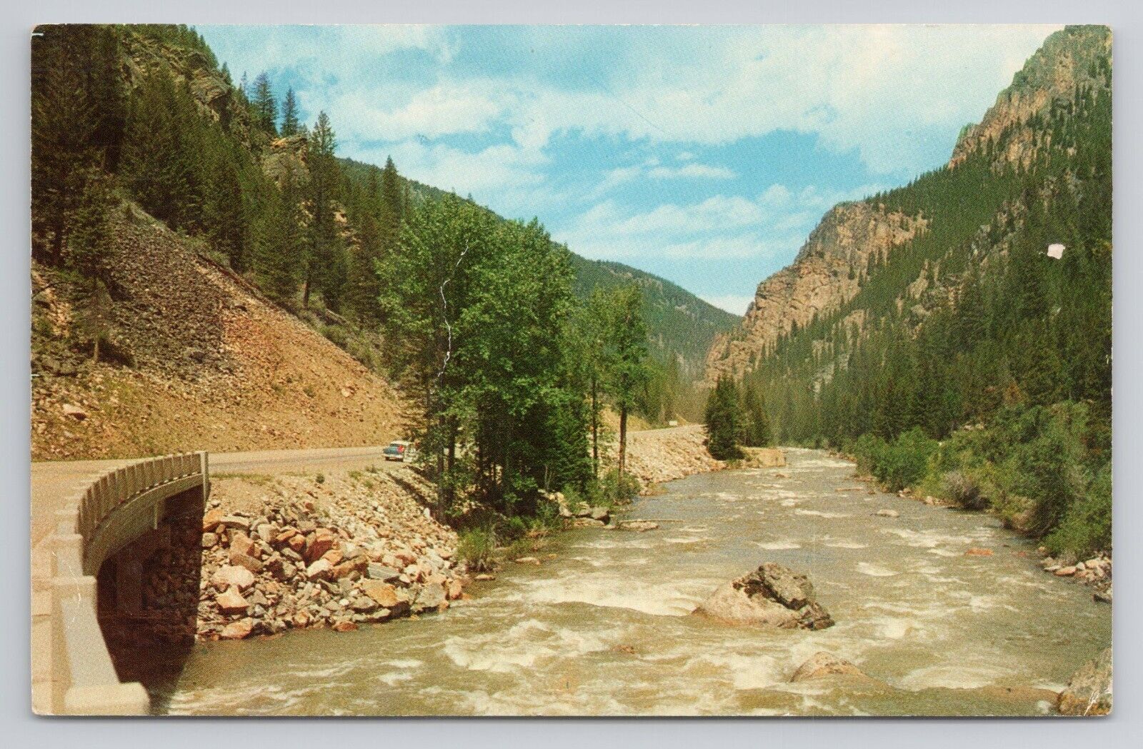 Postcard View Along Gallatin River Yellowstone National Park