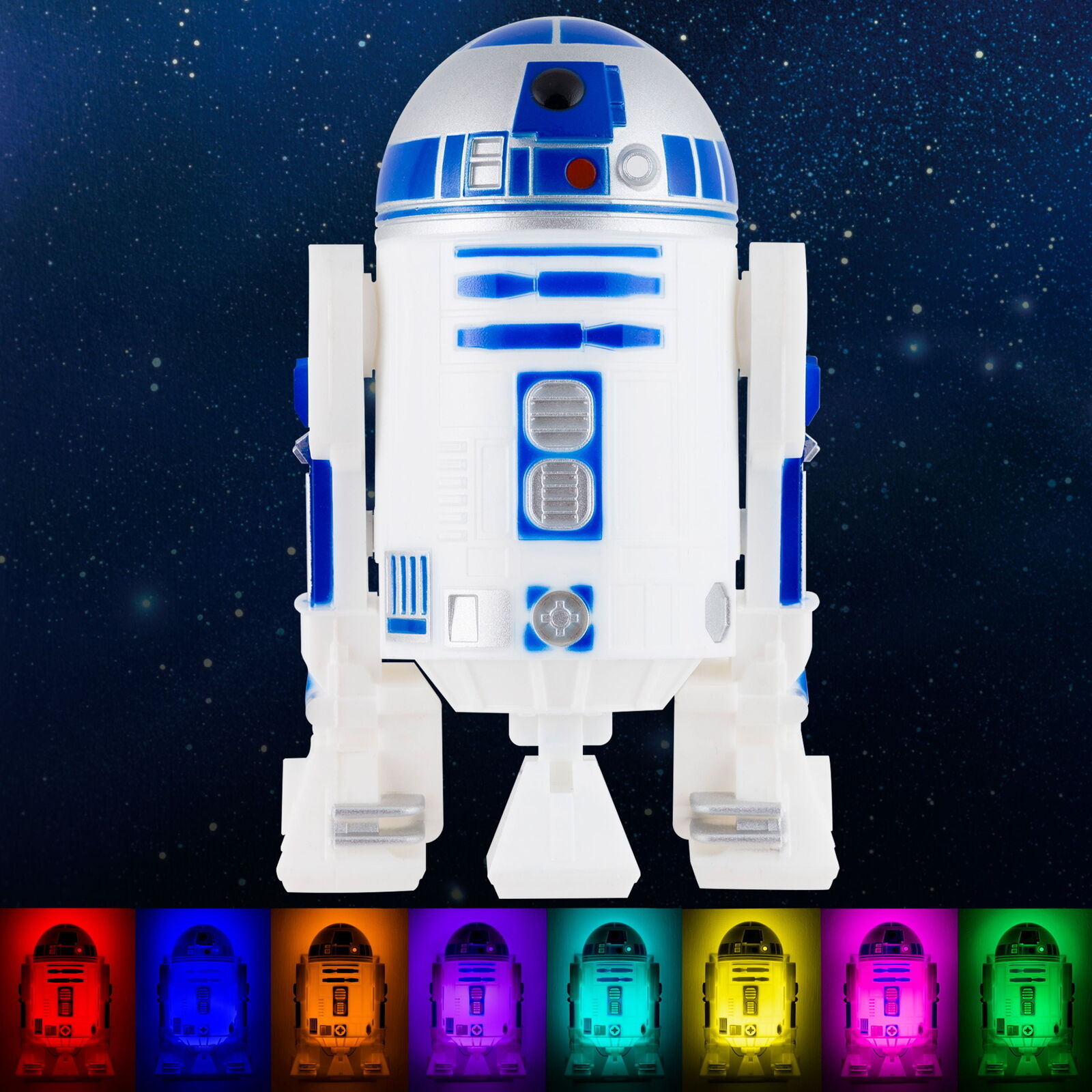 Star Wars R2-D2 Color Changing LED Night Light, Dusk-to-Dawn, 43669