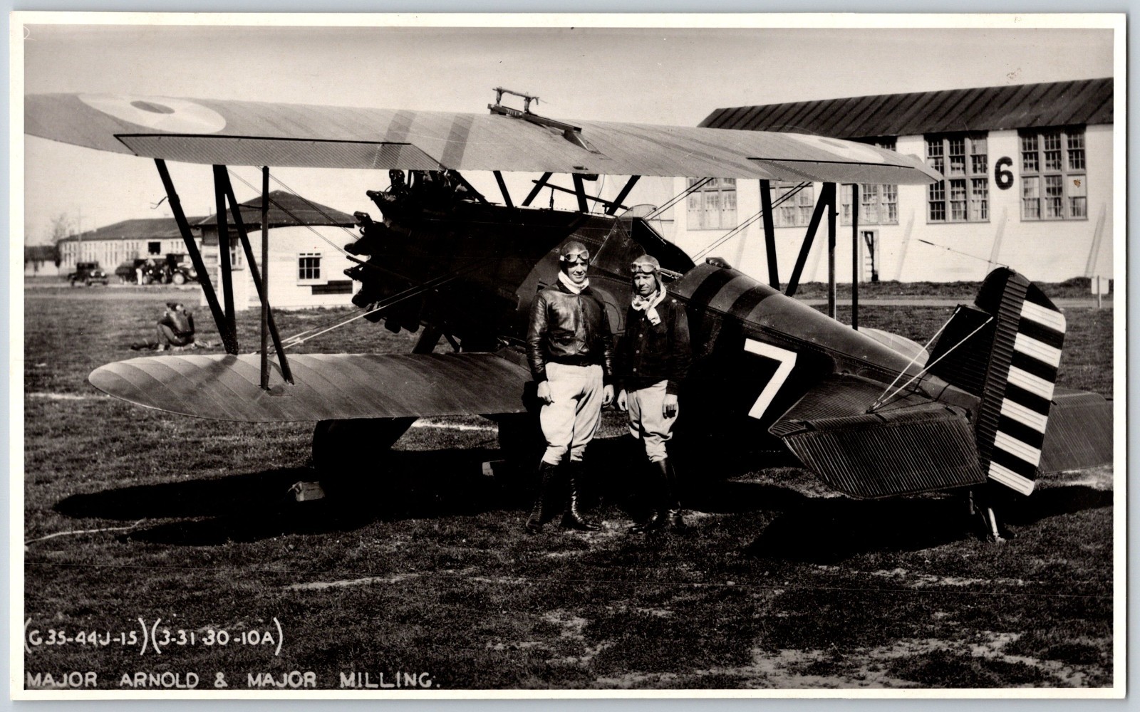 1930 Photo Hap Arnold & Thomas Milling US Army Air Corps Biplane Large 9.75x6 1930 Photo Hap Arnold & Thomas Milling US Army Air Corps Biplane Large 9.75x6