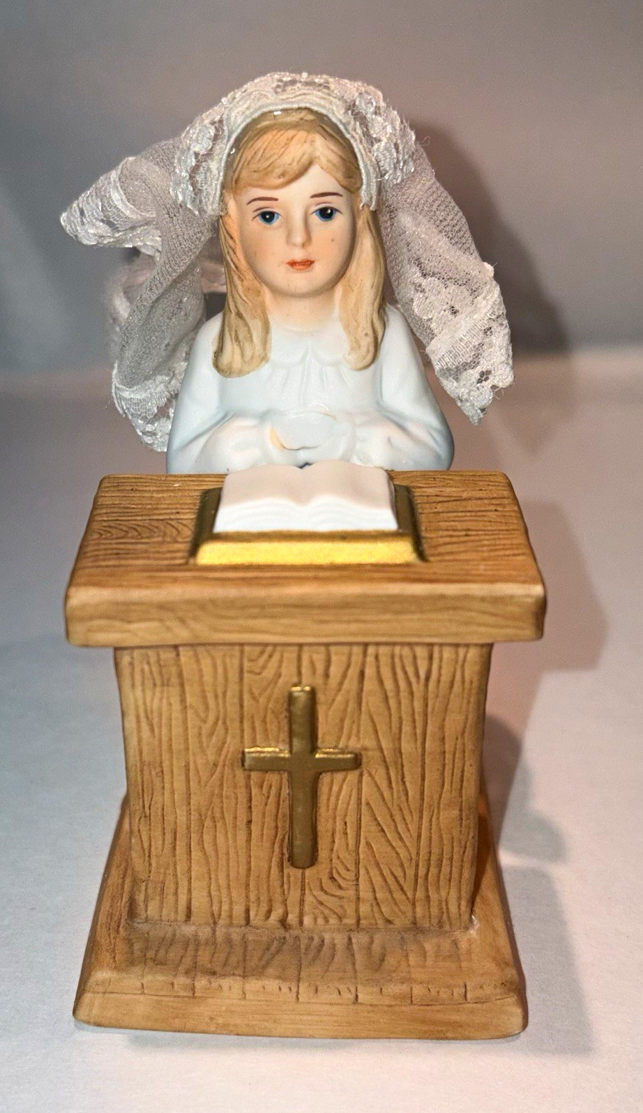 1990 Roman Inc First Holy Communion Girl Figurine READ - Missing Hands