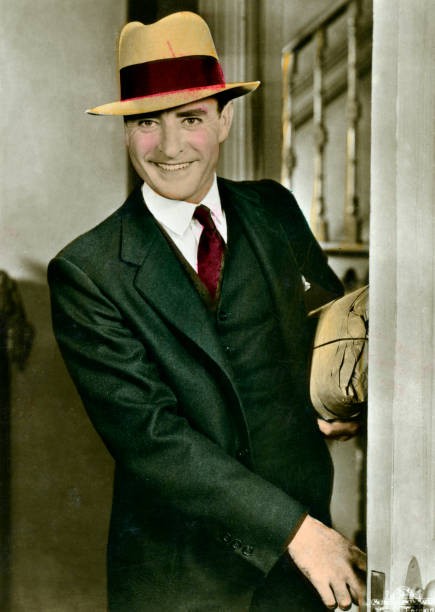 John Gilbert silent film star early 20th century Real hand coloure- Old Photo