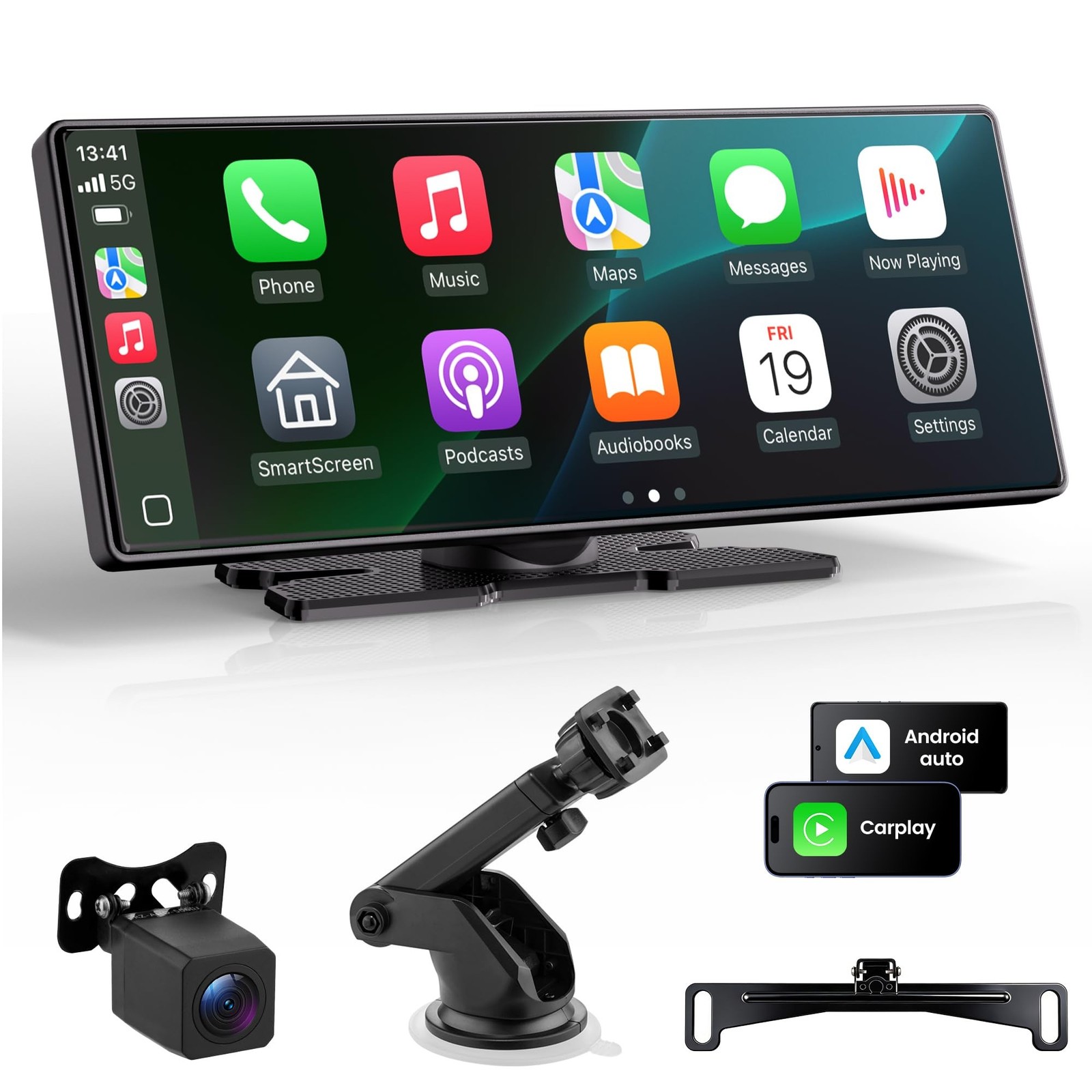 Carplay Screen for Car, 10.26'' Upgrade Wireless CarPlay & Android Auto Car P...