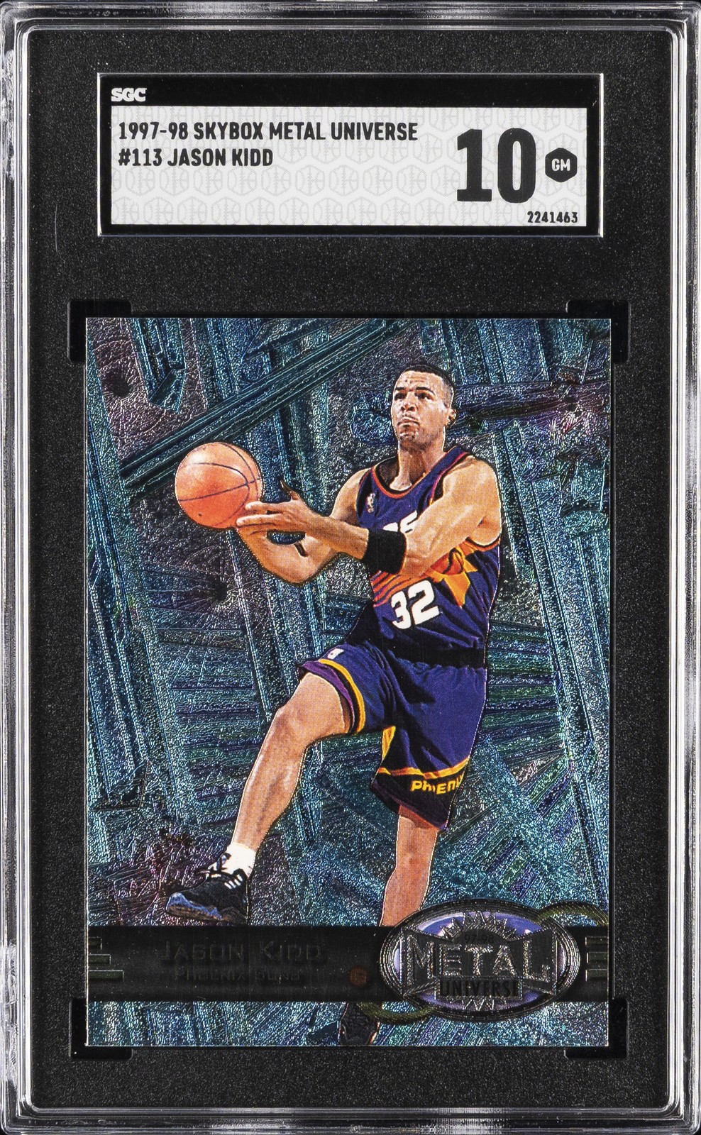1997-98 SKYBOX: METAL UNIVERSE #113 JASON KIDD SGC 10 GM