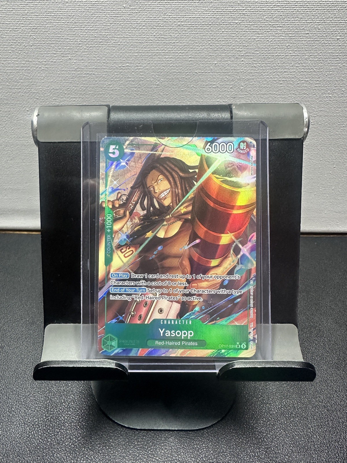 🔥One Piece OP17 The World\'s Strongest Warriors Yasopp #031 Super Rare Alt Art