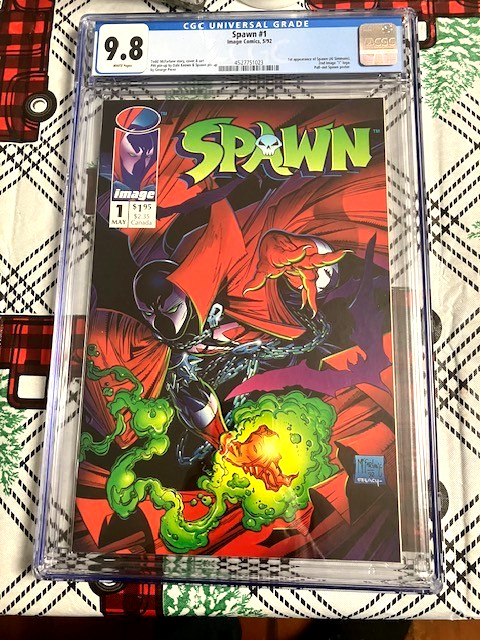 Spawn #1 CGC 9.8 NM/MT White Pages Image 1992