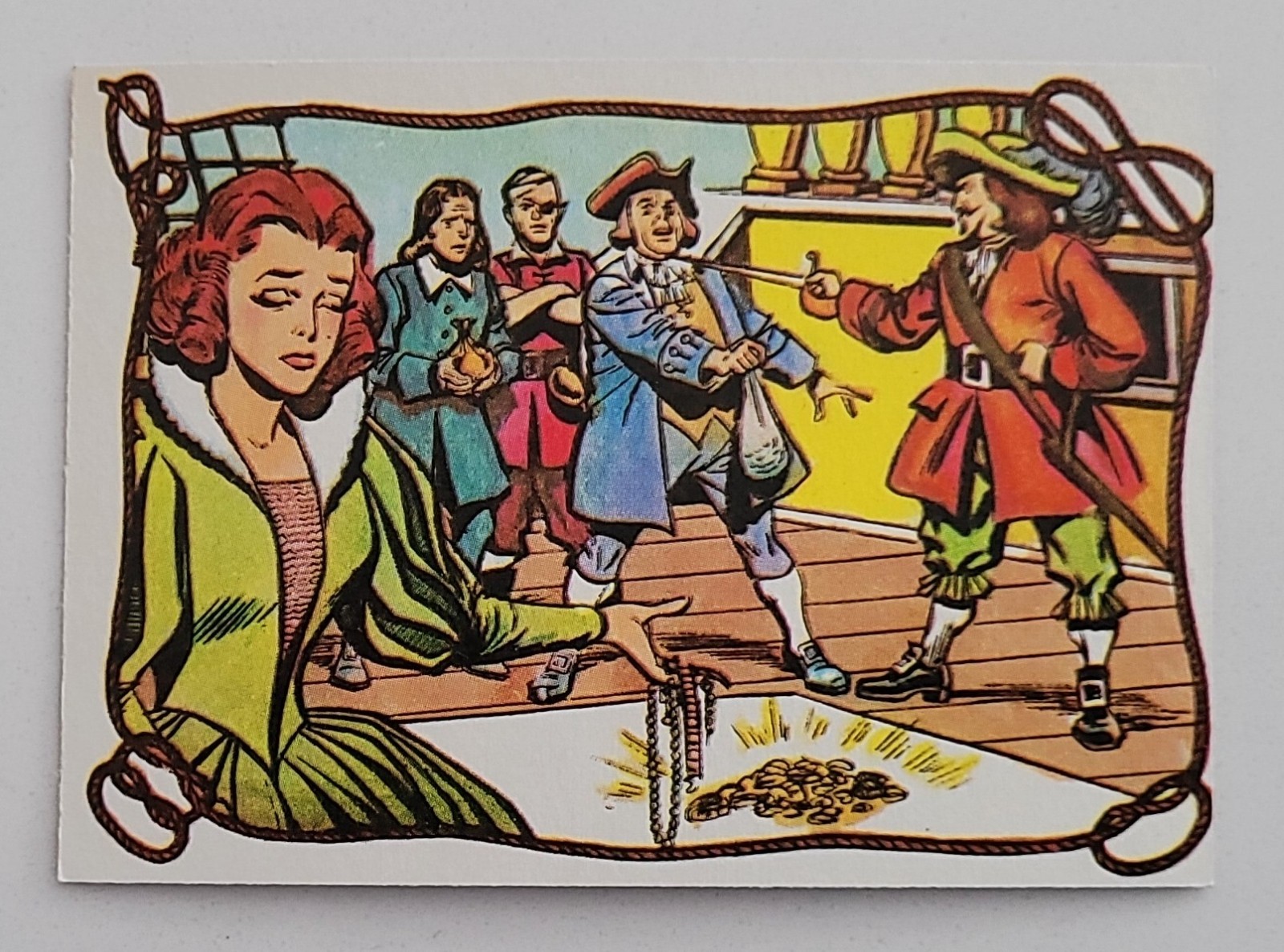 1961 Fleer Pirates Bold Capt. William Kidd Trading Card #56 - Excellent+, Clean