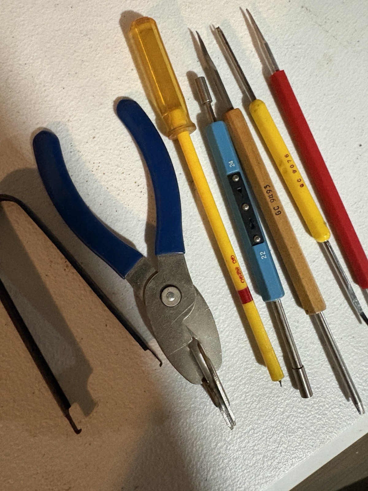 Vintage GC Electronics Tool Lot Pin Extractor Pliers Picks 9163 9076 2290 As Is