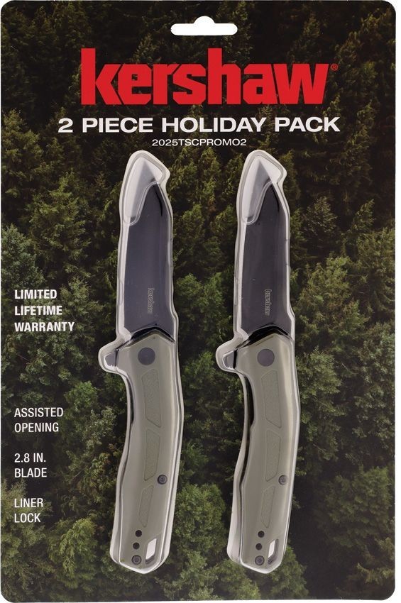 Kershaw LIMITED EDITION - 2-pc SET Spring Assist Flippe Knife 2025TSC2 KAI 7018