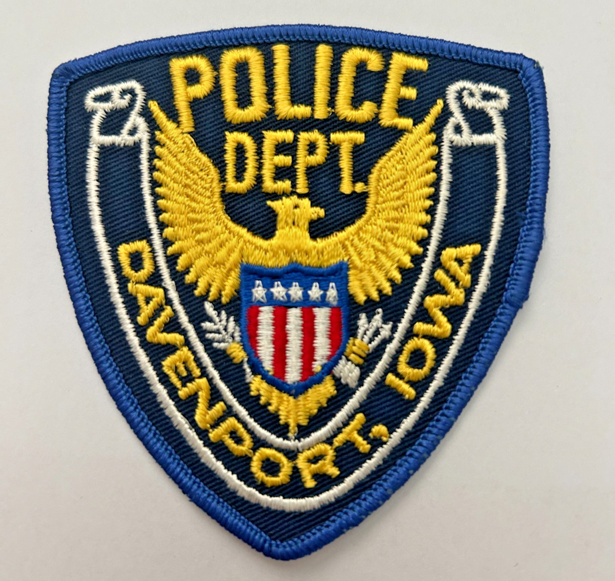 Old Davenport Iowa Police Patch Unused