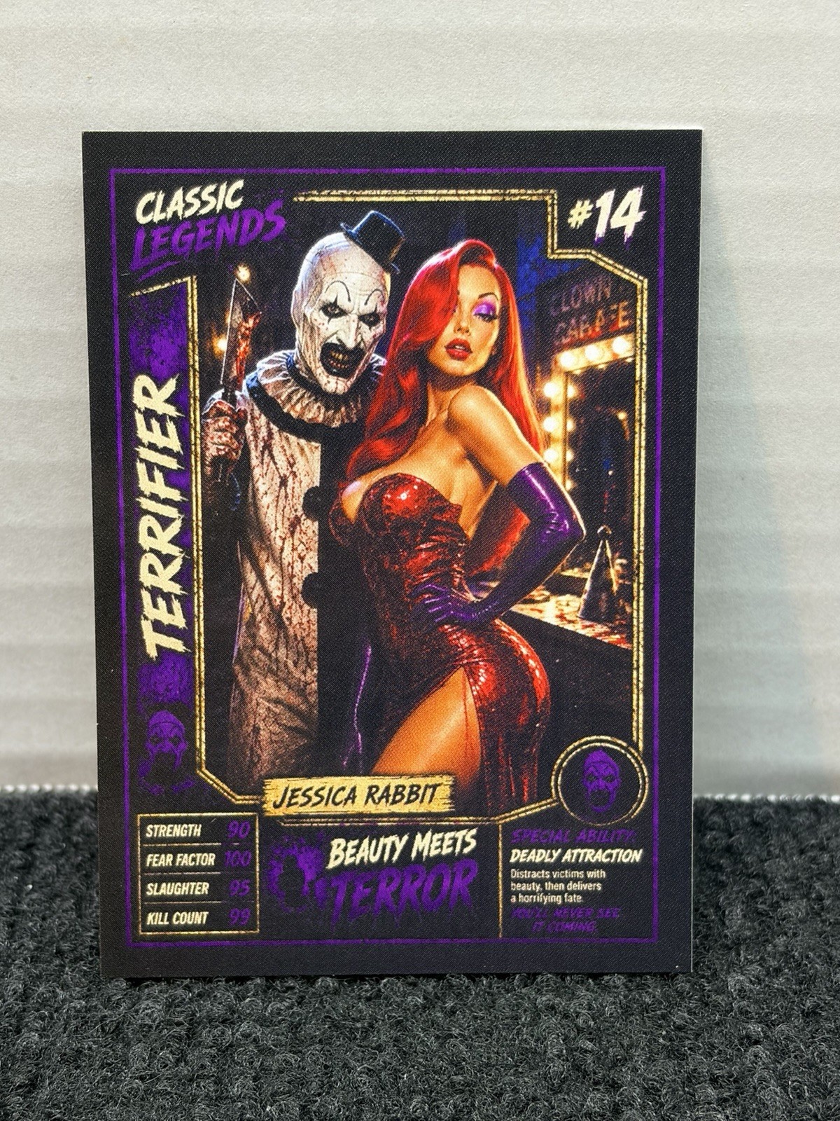 Classic Legends #14 Terrifier Jessica Rabbit Horror Parody Custom Trading Card